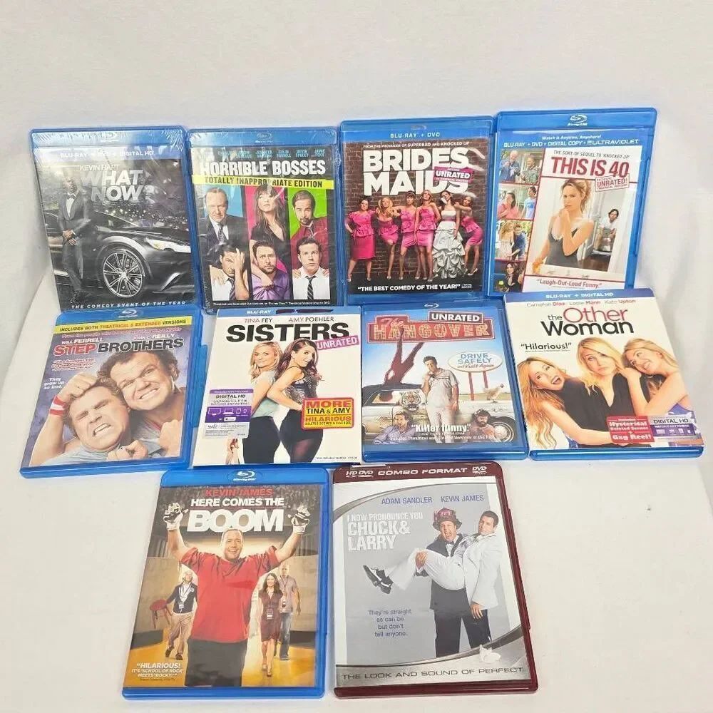 Blu-ray Comedy Lot Hangover Bridesmaids 10 Movies